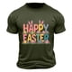 thumbnail image 1 of Camisa Casual de Cuello de la Tripulación de la Impresión de Pascua de Manga Corta de Verano Top Ligero de Poliéster para los Hombres, Camiseta de Manga Corta para el Uso Diario de Primavera Verano, 1 of 8