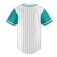 thumbnail image 4 of Striped Baseball Jersey Shirt for Men Stripes Baseball Shirts Sports Uniform, 4 of 5