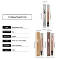 thumbnail image 4 of Dual-Ended Glitter Eyeshadow Stick in Light Gold, Shimmer Metallic Eye Crayon with Blendable Tip, Long-Wearing Cream Shadow Pencil for Smoky Eye – 2g, 4 of 7