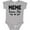 AC-Heather Grey, variant on Meme Loves Me Baby Clothes Girls Baby Bodysuit