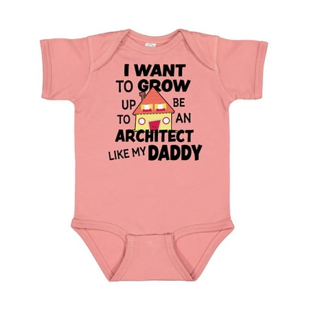 

Inktastic I Want To Grow up To Be An Architect Like My Daddy Gift Baby Boy or Baby Girl Bodysuit