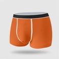 thumbnail image 2 of Icvfdpl Mens Boxers Briefs Out Running Tight Movement Pant Soft Breathable Underwear Men Orange 2Xl, 2 of 3