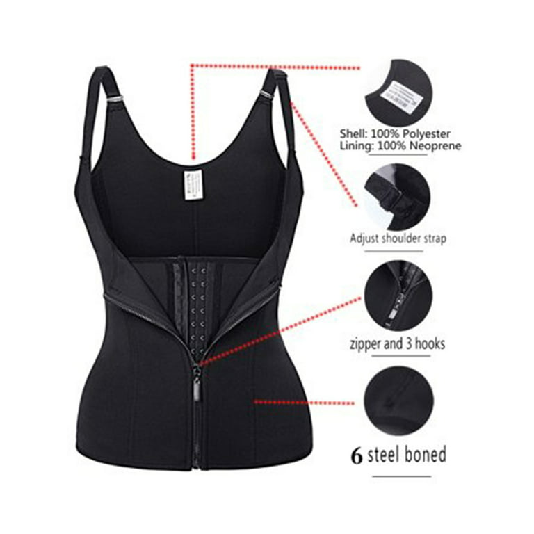 Fshway Women's Waist Trainer Corset for Everyday Wear Steel Boned Tummy  Control Body Shaper with Adjustable Hooks-its a Free Size Belt Suitable to  30