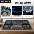 thumbnail image 3 of Parrilla 5Q-EB-87 de empotrar 5 quemadores de Acero Negro Supra Parrilla 5Q-EB-87, 3 of 8