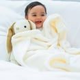 thumbnail image 3 of American Blanket Company Luster Loft Fold-over Infant Blanket Softest Cream 30in x 40in Unisex, 3 of 7