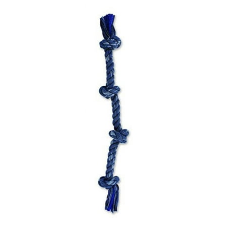 UPC: 0746772240366 | Mammoth Flossy Chews 4 Knot Denim Rope Tug Dog Toy  Large  27