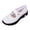 White, variant on Rokment Womens Vintage Athletic Orthopedic Arch Support Walking Sneakers Comfortable Stretchy Solid Knit Platform Slip on Nursing Tennis Shoes