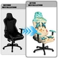 thumbnail image 5 of Xixirimido Gaming Chair Covers with Armrest Covers 4Pcs Stretch Game Computer Office Chair Slipcovers Rotating Armchair Protective Cover, Beach Sea Turtle Starfish, 5 of 8