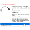 thumbnail image 2 of Fuel Injector Connector - Compatible with 2008 - 2014 GMC Savana 1500 5.3L V8 2009 2010 2011 2012 2013, 2 of 2