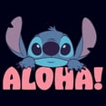 thumbnail image 2 of Women's Lilo & Stitch Aloha Stitch Graphic Tee Navy Blue 2X Large, 2 of 4