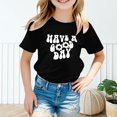 thumbnail image 3 of FDDMis Girls Black Tshirt Teen Girls Tops White Tshirt for Girls Graphic T Shirts Kids Clothes Girls Size 10-12 Newborn Clothes Neutral Clothes for 3, Black 4-5 Years, 3 of 8