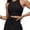 Black, variant on Weardear 2 Piece Women Lounge Sets Sleeveless Crop Top and Shorts Waffle Lounge Set Tracksuits Sweatsuits for Women