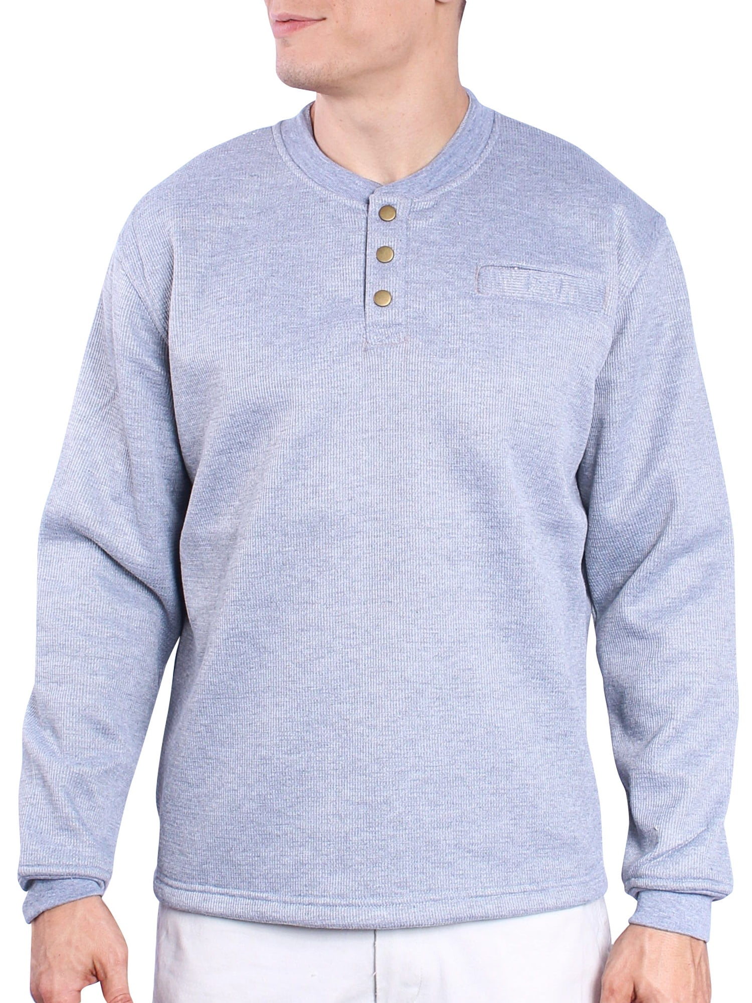 mens thermal shirt with buttons