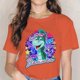 thumbnail image 3 of Camiseta de cuello redondo de neón Denver el último dinosaurio Jeremy dibujos animados tela camiseta básica ropa de niña nuevo diseño mullido oferta especial, 3 of 5
