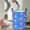 thumbnail image 4 of Picia Tropical Jellyfishes Large Laundry Basket, Waterproof, Freestanding Laundry Hamper, Collapsible Tall Clothes Hamper with Extended Handles-Small, 4 of 8