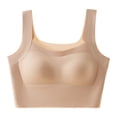 thumbnail image 2 of Fatuov Womens Everyday Bra Wireless Solid Color Push Up Comfort Bra Full Coverage Breathable Fabric Bralette 44A, 2 of 5