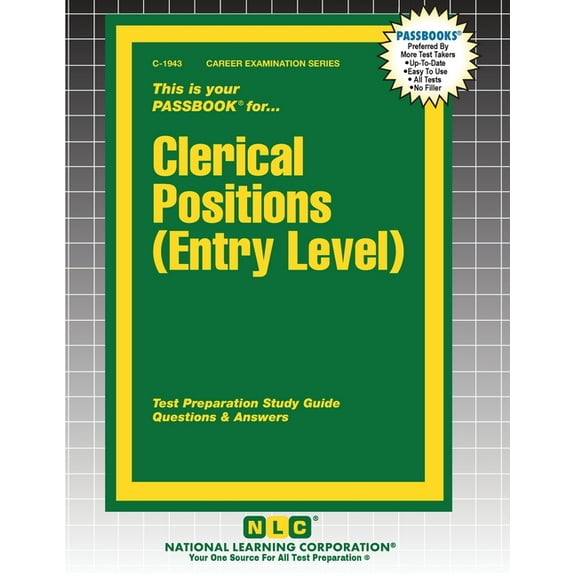 Career Examination Clerical Positions (Entry Level), Book 1943, (Paperback)
