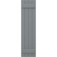 thumbnail image 5 of Ekena Millwork 14"W x 41"H Americraft Four Board (2 Batten) Exterior Real Wood Joined Board-n-Batten Shutters (Per Pair), Ocean Swell, 5 of 10