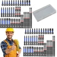 thumbnail image 1 of Magnetic Impact Screwdriver Bit Set, Nut Driver Set for Drill and Impact Driver, Heavy Duty Steel Bits with Strong Magnet Tip, Precision Fastening Tools for Home Repair, Automotive(2Sets), 1 of 9