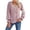 Pink, variant on Womens Guipure Lace V Neck Long Sleeve Shirt Blouse Top Casual Workout Tops Women 2XL