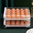 thumbnail image 2 of Contenedor de almacenamiento de huevos para el hogar, contenedor de almacenamiento, bandeja de huevos, organizador de huevos de nevera reutilizable,, 2 of 8