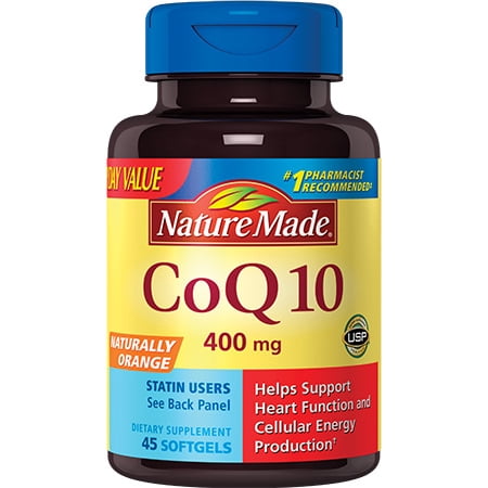 Nature Made CoQ10 400mg Softgels Value Size, 45ct