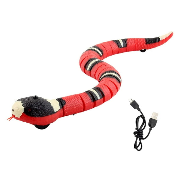Juguete para gatos con detección eléctrica, juguete para gatos, serpiente para gatear interactiva, serpiente con detección inteligente, juguetes