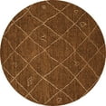 thumbnail image 1 of Ahgly Company Indoor Round Oriental Orange Industrial Area Rugs, 5' Round, 1 of 4
