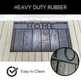 thumbnail image 4 of Outdoor Front Door Mat Home Wood Flooring Rubber Rug 30x18 Grey, 4 of 7