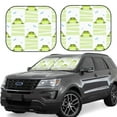 thumbnail image 2 of Picia Frogs and Dragonflies 2 Piece Car Windshield Sun Shade Foldable | Foldable Sun Shield for Front Window Blocks UV Rays and Keeps Your Vehicle Cool-Large, 2 of 7