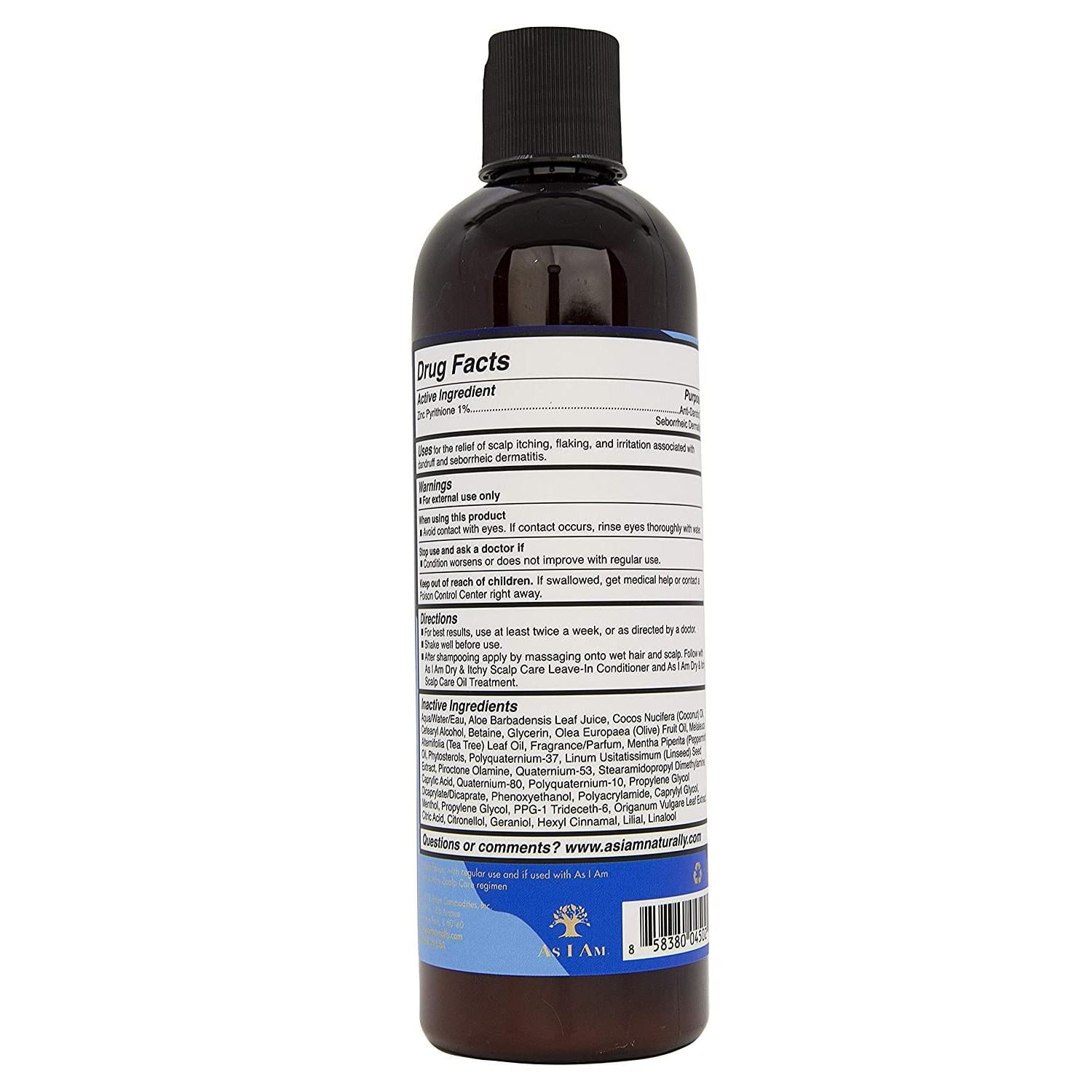 As I am Dry & Itchy Scalp Care Olive & Tea Tree Oil Conditioner, 12 Oz., Pack of 2