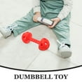 thumbnail image 3 of QUMIIRITY Jouets pour Tout-Petits Haltère Rouge ABS pour Exercice Jeu Intérieur Lot de 1, 3 of 7