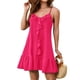 thumbnail image 2 of Vestido con Tirantes Finos para Mujer, Ideal para Vacaciones. Rojo S, 2 of 8