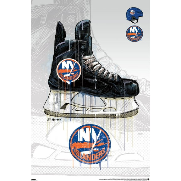 NHL New York Islanders - Drip Skate 21 Wall Poster, 22.375" x 34"