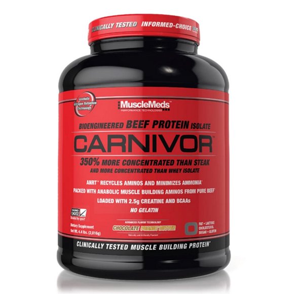 Proteina Carnivor Sabor Mantequilla de Maní Musclemeds 4 LBS impk-10267