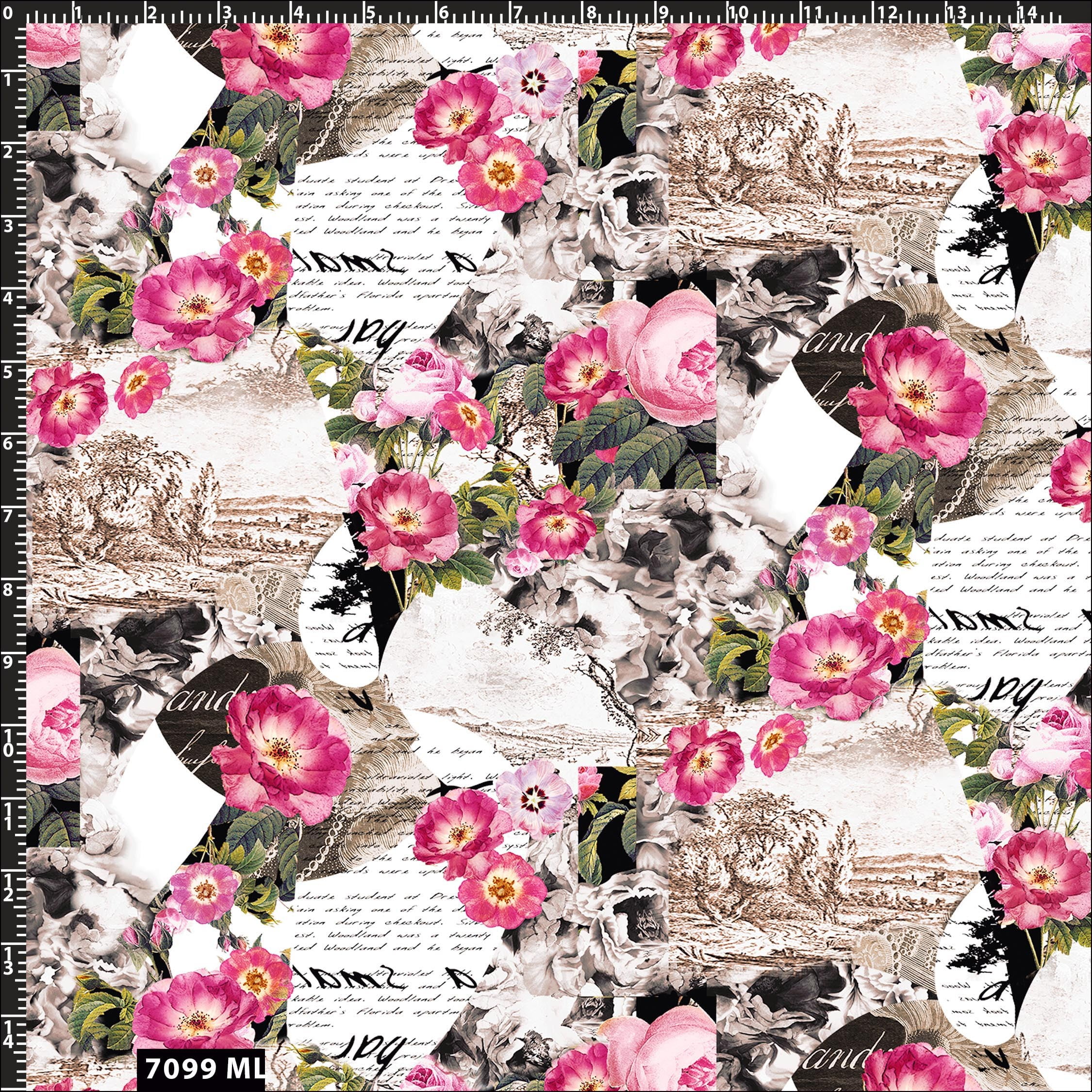 Peony Seamless pattern Floral Scrapbook Floral Digital Paper