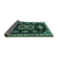 thumbnail image 2 of Ahgly Company Indoor Rectangle Persian Turquoise Blue Traditional Area Rugs, 2' x 3', 2 of 4