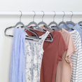 thumbnail image 1 of Plastic No-Slip Rubber Grip Suit Hangers  White  50-Pack, 1 of 8