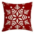 thumbnail image 3 of Xuniizn Christmas Pillow Covers 18x18 inch Xmas Decorations Soft Plush Faux Fur Wool Christmas Throw Pillow Cases Winter Holiday Decor for Sofa Living Room, 3 of 7