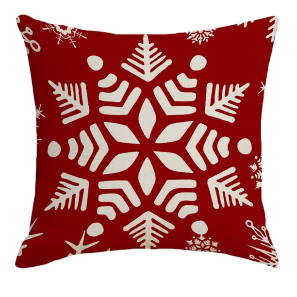 Tapas de Almohada de Navidad Tapas de Almohada de Navidad Cojín de Lino Europeo Cojín de Cojín Cojín de Vacaciones Tapas de Almohada Decorativas