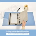 thumbnail image 5 of Simple Design Bird 9.8x7.1in Water Resistant Binder Pouch, 3-Ring Compatible, Transparent Front, 5 of 6
