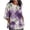 Purple, variant on Birdeem Blouses for Women Womens Ladies Fashion Casual Cropped 3/4 Sleeve Printed Cotton Loose Shirt Blouse Top