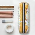 thumbnail image 6 of Uemuo White Ice Cream Printed Leather Pencil Case, Pencil Pouch, Portable Pencil Bag, Pen Case for& Office, 6 of 7