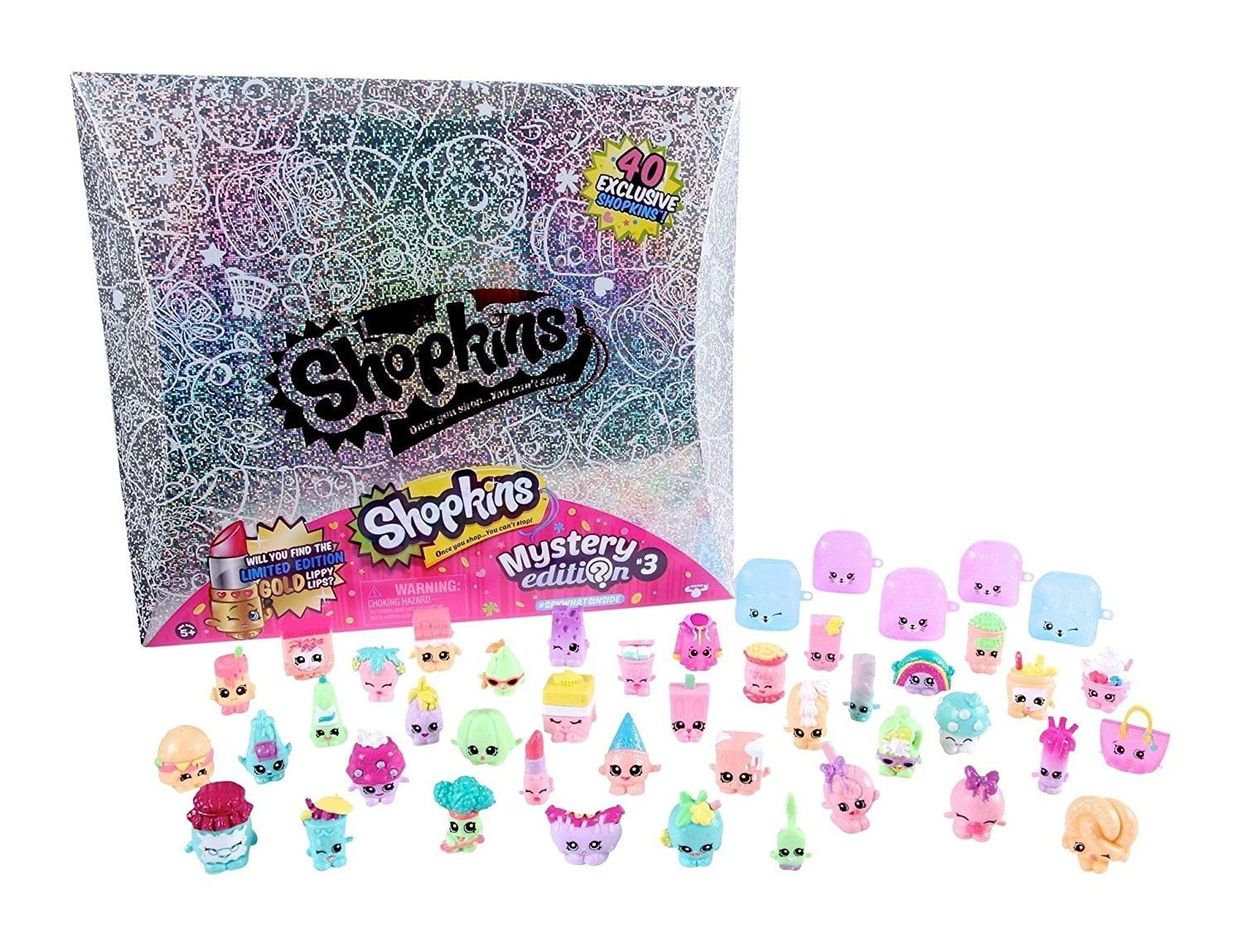 Shopkins Mystery Edition 3.0 Silver Box Set of 40 Exclusive Shopkins 