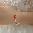 thumbnail image 5 of SPOORYYO Flower Exquisite Petal Bracelet Personalized Fashion Jewelry Elegant Floral Design Sparkling Accessory Lightweight Comfortable Gift, 5 of 6