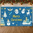 thumbnail image 3 of Festive Holiday Banner Merry Christmas Decoration Colorful Elements Winter Scene for Holiday Party Indoor Decoration Family Gathering, 3 of 9