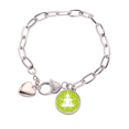 thumbnail image 1 of Lotus Spreads Infinite Spirit Heart Chain Bracelet Jewelry Charm Fashion, 1 of 3