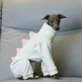 thumbnail image 2 of HQREA Italian Greyhound Onesie Clothes Whippet Dog Dinosaur Costume Pajamas for Large Dogs, 2 of 6