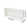 thumbnail image 2 of XIANERS Shower Niche No Tile Needed 27.5 X 11 X 5inch Recessed Wall Niche with Non-dimmable LED Light Sleek Bathroom Shelf Recessed Wall Niche Stainless Niche for Storage lovely, 2 of 9