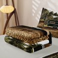 thumbnail image 5 of Homewish Camping RV Zipper Full Size Comforter Sets with Fitted Sheet and 2 Pillowcases For Travel Trailers,Abstract Jungle Leopard Print Zipper Bedding Set,Lightgray Reversible,4-Piece, 5 of 7